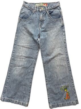 Vintage Jnco Jeans Girls Size 10 Amber Fairy Wide Legs Baggy 90’s USA Made Jeans